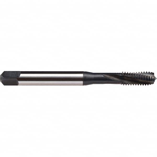 Spiral Flute Tap: M2.5x0.45 M, 2 Flutes, Modified Bottoming, 6H Class of Fit, Cobalt, NT2 Coated MPN:B0456001.0025