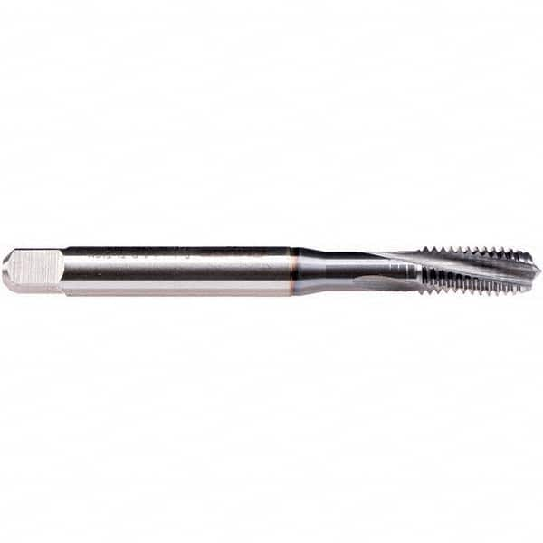 Spiral Flute Tap: M2.5x0.45 M, 2 Flutes, Modified Bottoming, 6H Class of Fit, Cobalt, TICN Coated MPN:B0459601.0025