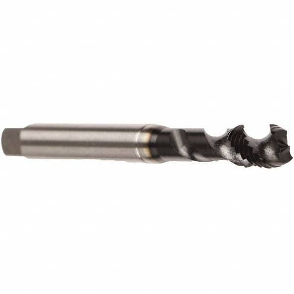 Spiral Flute Tap:  M2.5x0.45,  Metric,  2 Flute,  Modified Bottoming,  6H Class of Fit,  Cobalt,  GLT-8 Finish MPN:B050S800.0025