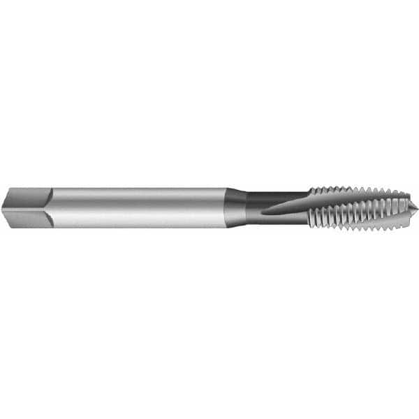 Spiral Flute Tap: #12-24 UNC, 3 Flutes, Plug, 2BX Class of Fit, Cobalt, Nitride Coated MPN:BU306001.5008