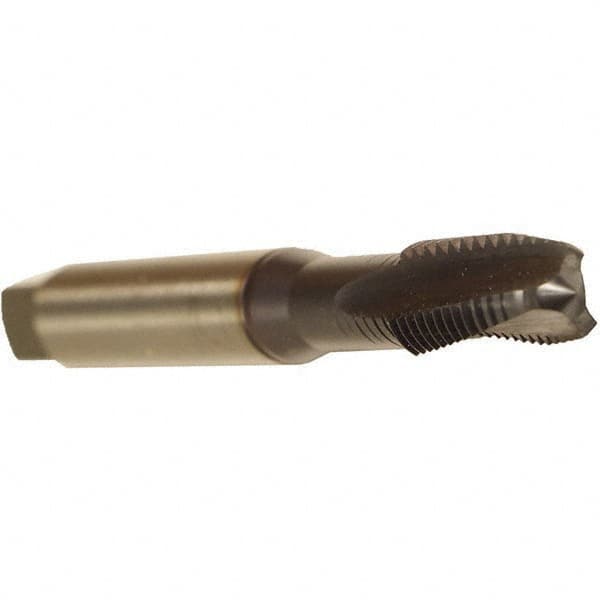 Spiral Flute Tap: #4-40 UNC, 2 Flutes, Plug, 3BX Class of Fit, Cobalt, TICN Coated MPN:BU30J411.5003