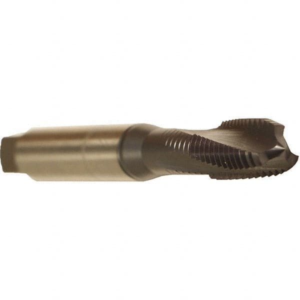 Spiral Flute Tap: 1/4-20 UNC, 3 Flutes, Modified Bottoming, 3BX Class of Fit, Cobalt, TICN Coated MPN:BU35J411.5009