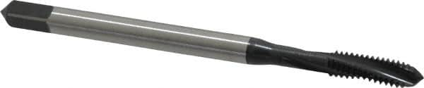 Spiral Flute Tap: #8-32, UNC, 3 Flute, Modified Bottoming, 2BX Class of Fit, Cobalt, Oxide Finish MPN:BU456001.5006