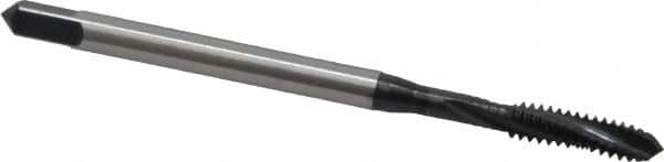 Spiral Flute Tap: #6-32, UNC, 3 Flute, Modified Bottoming, 3BX Class of Fit, Cobalt, Oxide Finish MPN:BU456011.5005