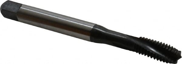 Spiral Flute Tap: 3/8-16 UNC, 3 Flutes, Modified Bottoming, 3BX Class of Fit, Cobalt, Oxide Coated MPN:BU456011.5011