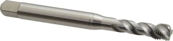 Spiral Flute Tap: 3/8-24 UNF, 3 Flutes, Bottoming, 2B Class of Fit, Cobalt, Bright/Uncoated MPN:BU513500.5045