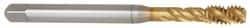 Spiral Flute Tap: 1/4-20 UNC, 3 Flutes, Bottoming, 2B Class of Fit, Cobalt, TIN Coated MPN:BU513700.5009