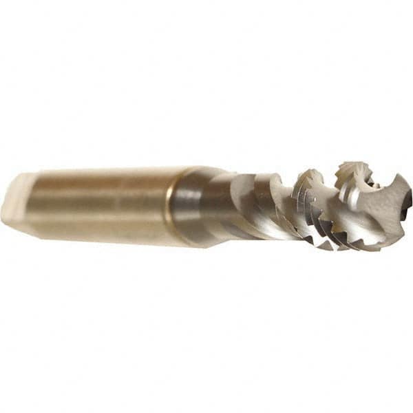 Spiral Flute Tap: #4-40 UNC, 2 Flutes, Bottoming, 2B Class of Fit, Cobalt, TICN Coated MPN:BU519400.5003