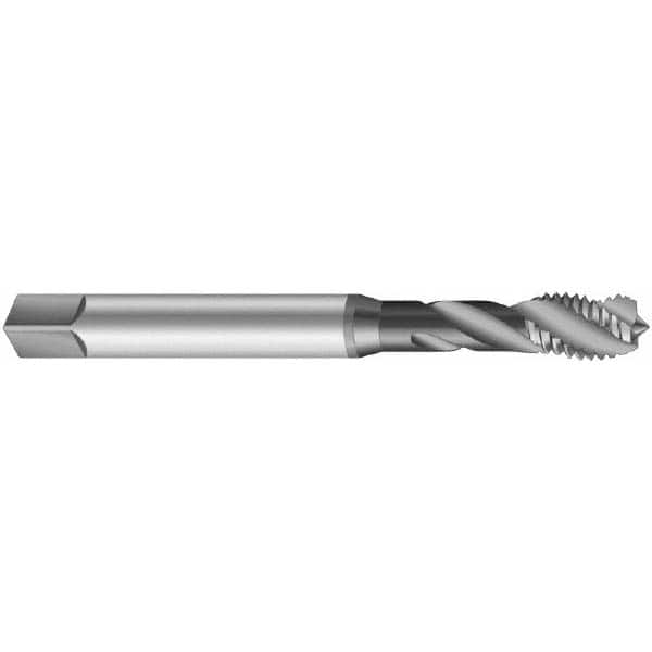 Spiral Flute Tap: M18x2.50 Metric Coarse, 3 Flutes, Modified Bottoming, 6H Class of Fit, Cobalt, Oxide Coated MPN:C0503200.0118