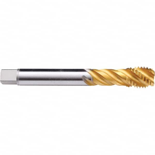 Spiral Flute Tap: M16x2.00 Metric, 3 Flutes, 2-3P, 6HX Class of Fit, TIN Coated MPN:C3650F01.0116