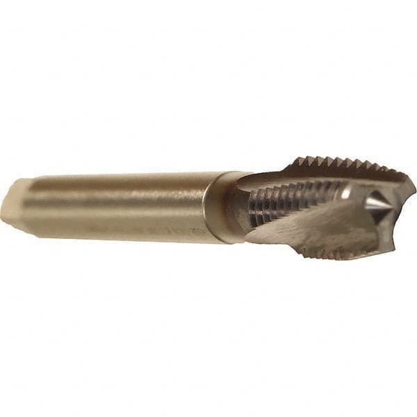 Spiral Flute Tap: 5/8-11, UNC, 3 Flute, Plug, 3BX Class of Fit, Cobalt, TICN Finish MPN:CU30J411.5015