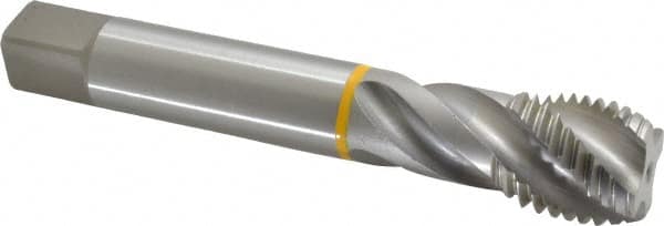Spiral Flute Tap: 1-1/4-7 UNC, 4 Flutes, Modified Bottoming, 2B Class of Fit, Cobalt, Bright/Uncoated MPN:CU501000.5020