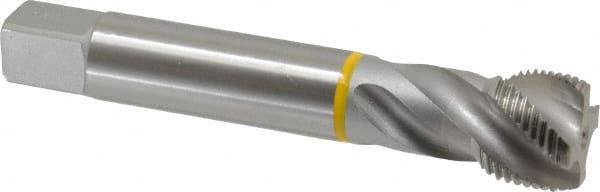 Spiral Flute Tap: 1-1/8-12 UNF, 4 Flutes, Modified Bottoming, 2B Class of Fit, Cobalt, Bright/Uncoated MPN:CU501000.5053