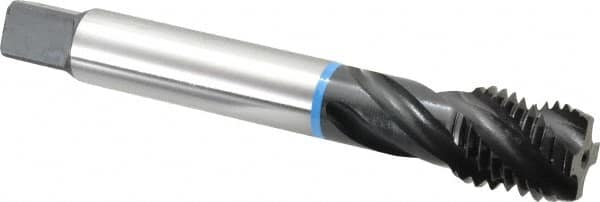 Spiral Flute Tap: 1-1/8-7 UNC, 4 Flutes, Modified Bottoming, 2B Class of Fit, Cobalt, Oxide Coated MPN:CU503200.5019