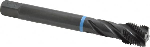 Spiral Flute Tap: 9/16-18 UNF, 4 Flutes, Modified Bottoming, 2B Class of Fit, Cobalt, Oxide Coated MPN:CU503200.5048