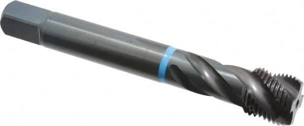 Spiral Flute Tap: 5/8-18 UNF, 4 Flutes, Modified Bottoming, 3B Class of Fit, Cobalt, Oxide Coated MPN:CU503210.5049