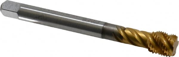 Spiral Flute Tap: 1/2-20 UNF, 5 Flutes, Bottoming, 2B Class of Fit, Cobalt, TIN Coated MPN:CU513700.5047