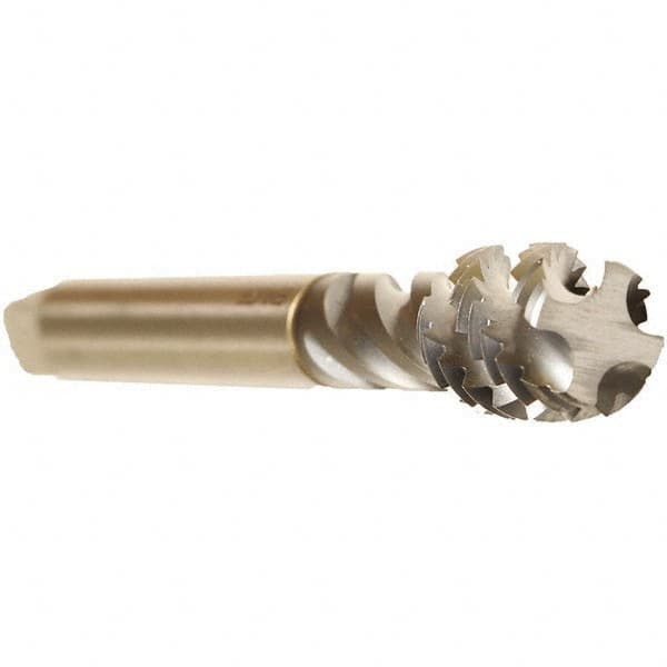 Spiral Flute Tap: 3/4-10, UNC, 4 Flute, Bottoming, 2B Class of Fit, Cobalt, TICN Finish MPN:CU519400.5016