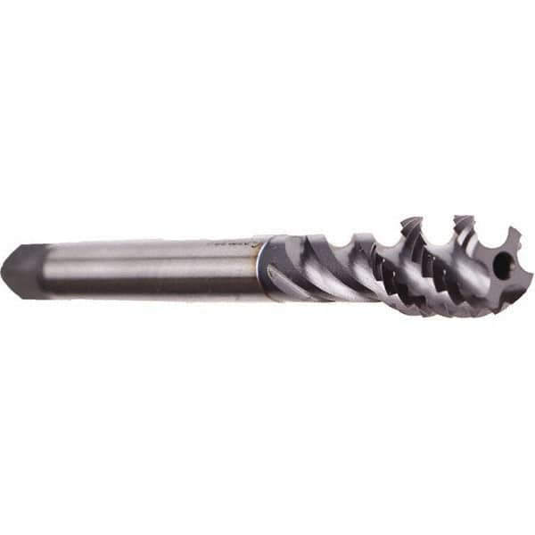 Spiral Flute Tap:  UNC,  4 Flute,  Bottoming,  2B Class of Fit,  Cobalt,  TiCN Finish MPN:CU999400.5015