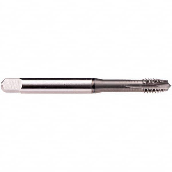 Spiral Point Tap: M3x0.5 Metric, 3 Flutes, Plug Chamfer, 6HX Class of Fit, High-Speed Steel-E-PM, GLT-1 Coated MPN:B020A601.0030