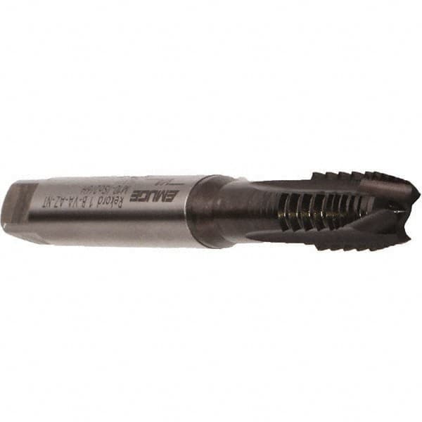 Spiral Point Tap: M4 x 0.7, Metric Coarse, 3 Flutes, Plug, 6H, Cobalt, Nitride Finish MPN:B0223000.0040