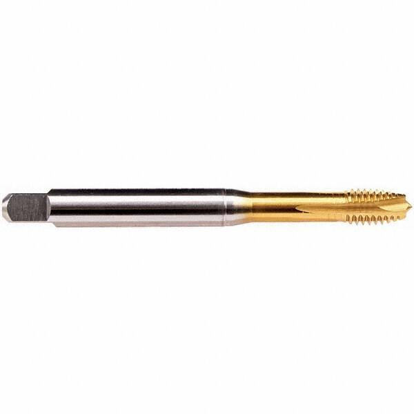 Spiral Point Tap: M6x1 Metric, 3 Flutes, Plug Chamfer, 6HX Class of Fit, High-Speed Steel-E-PM, TiN-70 Coated MPN:B3208F01.0060