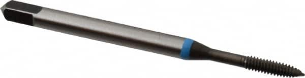 Spiral Point Tap: #3-48, UNC, 2 Flutes, Plug, 3B, Cobalt, Nitride Finish MPN:BU203010.5002