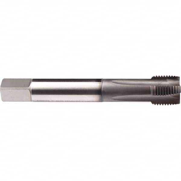 Spiral Point Tap: M16x2 Metric, 4 Flutes, Plug Chamfer, 6HX Class of Fit, High-Speed Steel-E-PM, GLT-1 Coated MPN:C020A601.0116