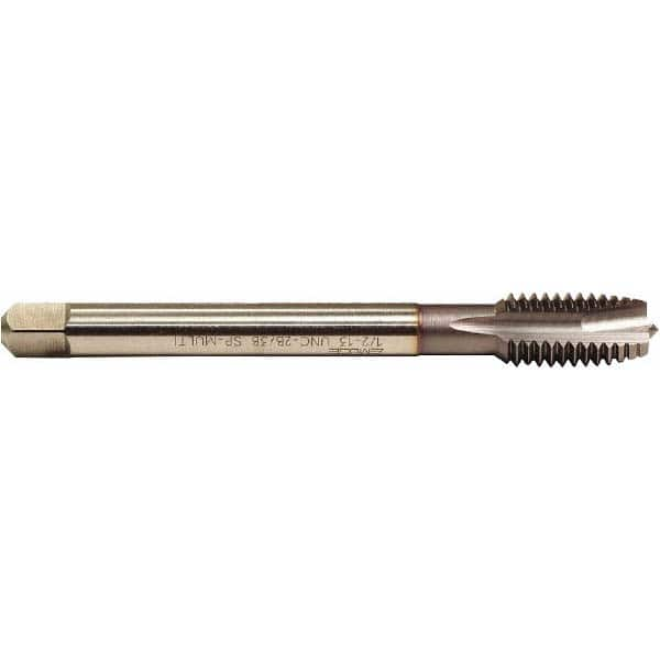 Spiral Point Tap: 1/2-20 UNF, 3 Flutes, Plug, 2B/3B Class of Fit, TiCN Coated MPN:CU499300.5047