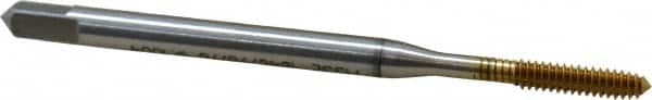 Thread Forming Tap: #4-40 UNC, 2BX Class of Fit, Modified Bottoming, High Speed Steel, TiN Coated MPN:BU921400.5003