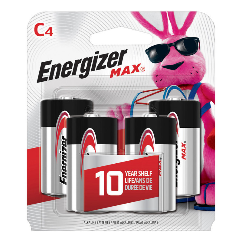 Energizer Max C Alkaline Batteries, Pack Of 4 (Min Order Qty 5) MPN:E93BP-4