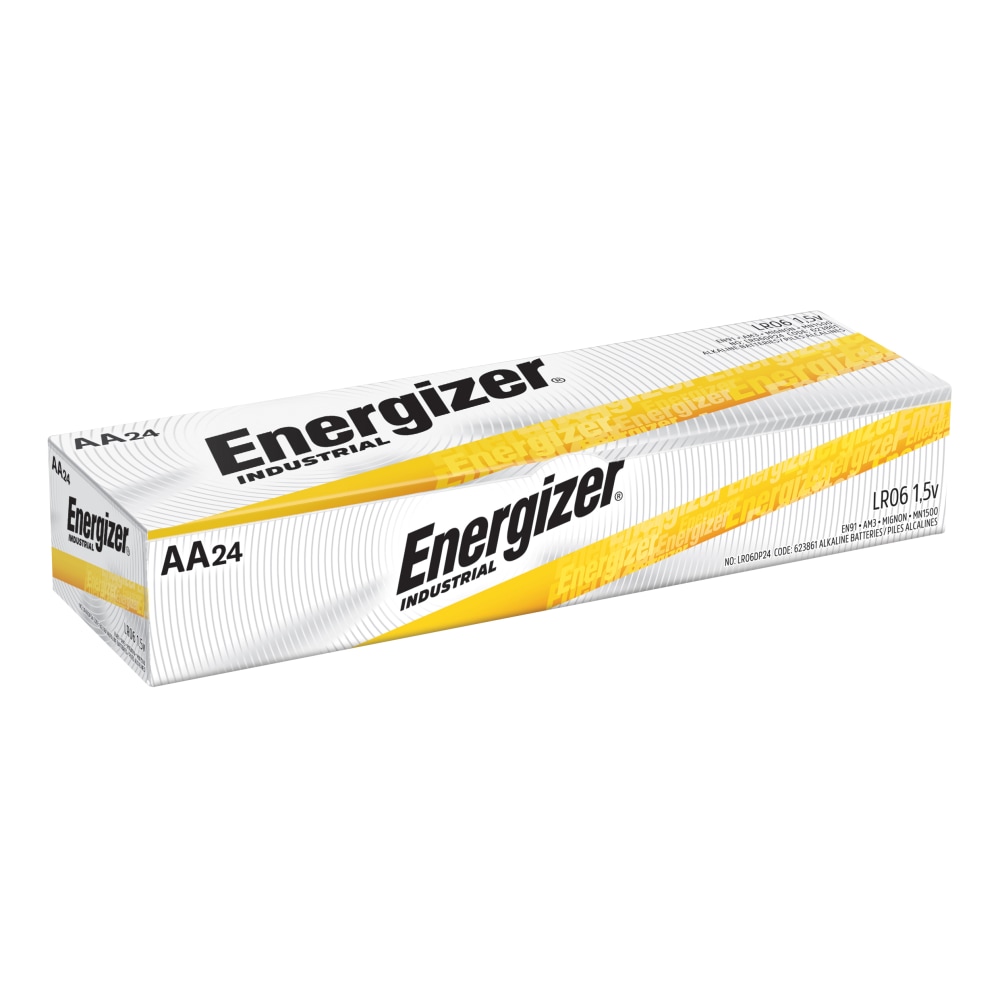 Energizer Industrial AA Alkaline Batteries, Pack Of 24 (Min Order Qty 7) MPN:EN91