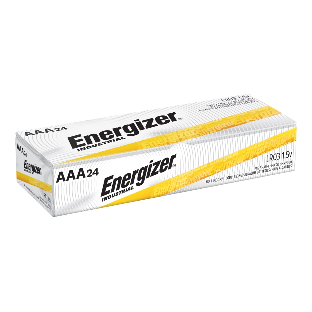 Energizer Industrial AAA Alkaline Batteries, Pack Of 24 (Min Order Qty 7) MPN:EN92