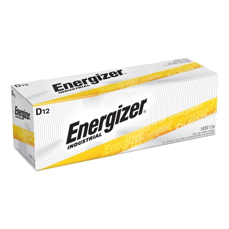 Energizer Industrial D Alkaline Batteries, Pack Of 12 (Min Order Qty 5) MPN:EN95