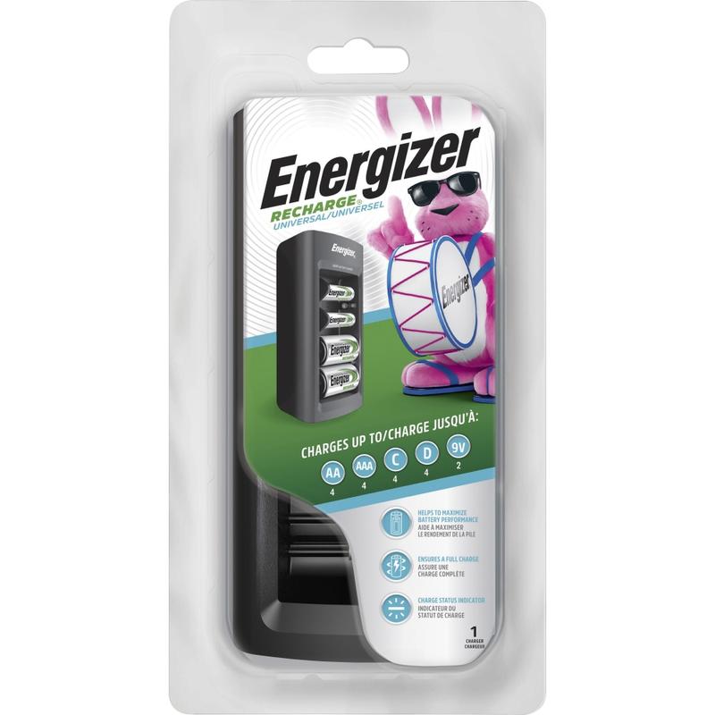 Energizer Recharge Universal Chargers - 3 / Carton - 6 Hour ChargingAA, AAA, C, D, 9V MPN:CHFCCT