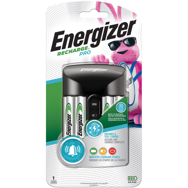 Energizer Recharge Pro AA/AAA Battery Charger - 3 / Carton - 3 Hour Charging - 4 - AA, AAA MPN:CHPROWB4CT