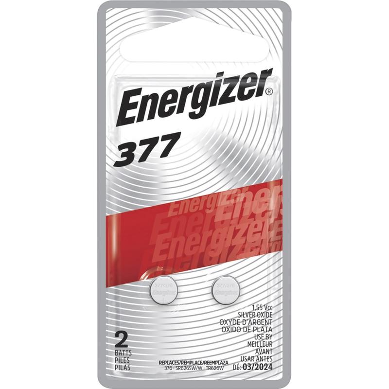 Energizer Alkaline A23 Battery 2-Packs - For Multipurpose, Glucose Monitor, Toy, Calculator - 377 - 24 mAh - 1.55 V DC - 72 / Carton MPN:377BPZ2CT