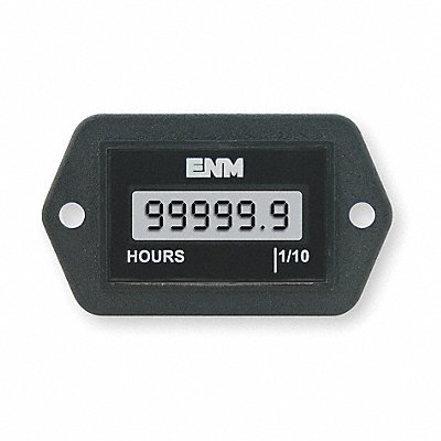 Hour Meter LCD 2-Hole Rectangular MPN:T1120EB