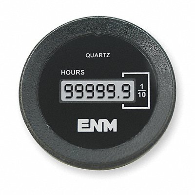 Hour Meter LCD Flush Round Remote Signal MPN:T1161BB