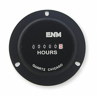 DC Hour Meter 6 Digit Round 10-80VDC MPN:T40B45