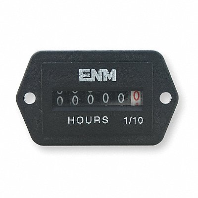 DC Hour Meter 6-Digit 2-Hole Rectangular MPN:T41E45