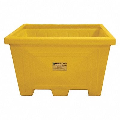 Storage Tote Yellow Solid Polyethylene MPN:1500-YE