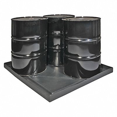 Spill Tray Black 36 gal HDPE MPN:5004-BK