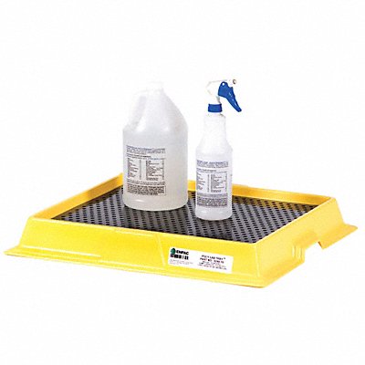 Spill Tray Black/Yellow 2.5 gal HDPE MPN:5248-YE