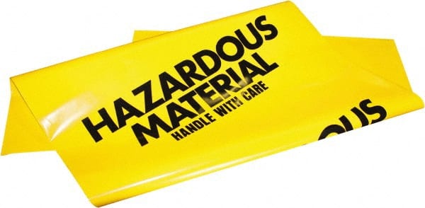 10 Gallon Capacity, Yellow, Low-Density Polyethylene, Hazardous Waste Bag MPN:R14005