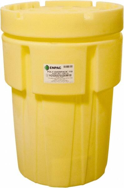 Overpack & Salvage Drums, Product Type: Overpack Drum , Total Capacity (Gal.): 110.00 , Maximum Container Size (Gal.): 110.00 , Closure Type: Screw-On Lid  MPN:1040-YE