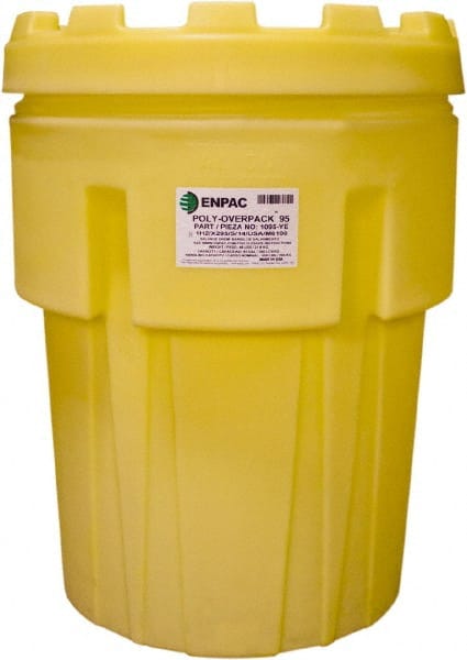 Overpack & Salvage Drums, Product Type: Salvage Drum , Total Capacity (Gal.): 95.00 , Maximum Container Size (Gal.): 95.00 , Closure Type: Screw-On Lid  MPN:1095-YE