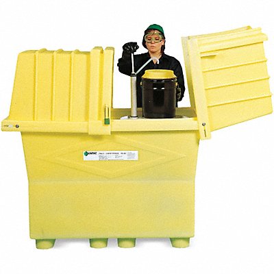 Spill Containment with Drain 1200 lb. MPN:2077-YE-D