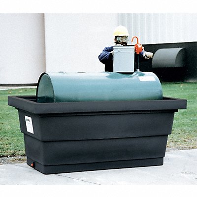 Tank Containment Unit with Drain Black MPN:5275-BK-D