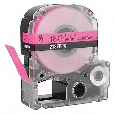 Cartridge Label Blk on Fluorescent Pink MPN:218FPPX